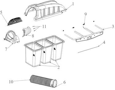 General Assembly Diagram and Parts List for 19A30056100 2022 Cub Cadet Lawn Tractor